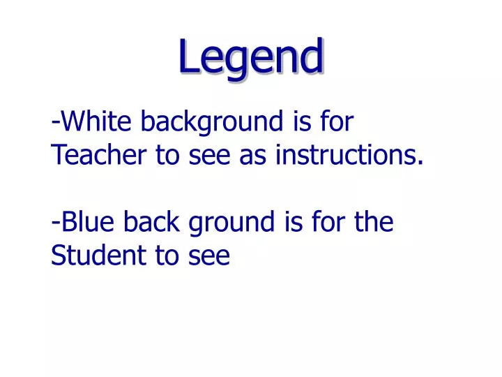 PPT - Legend PowerPoint Presentation, free download - ID:920370