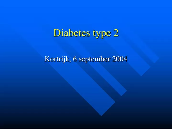 diabetes type 2 n.