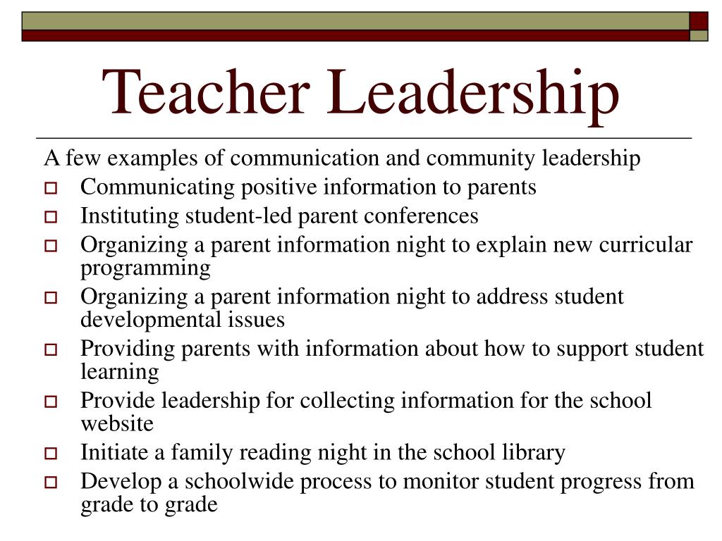 research on teacher leadership