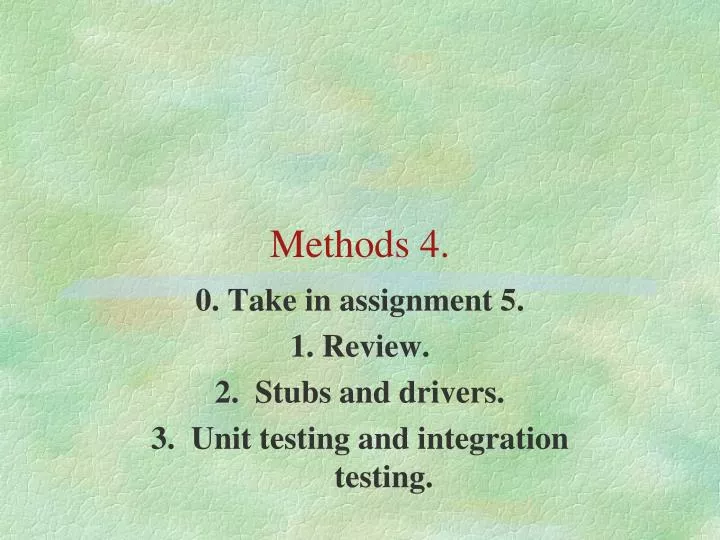 methods 4 n.