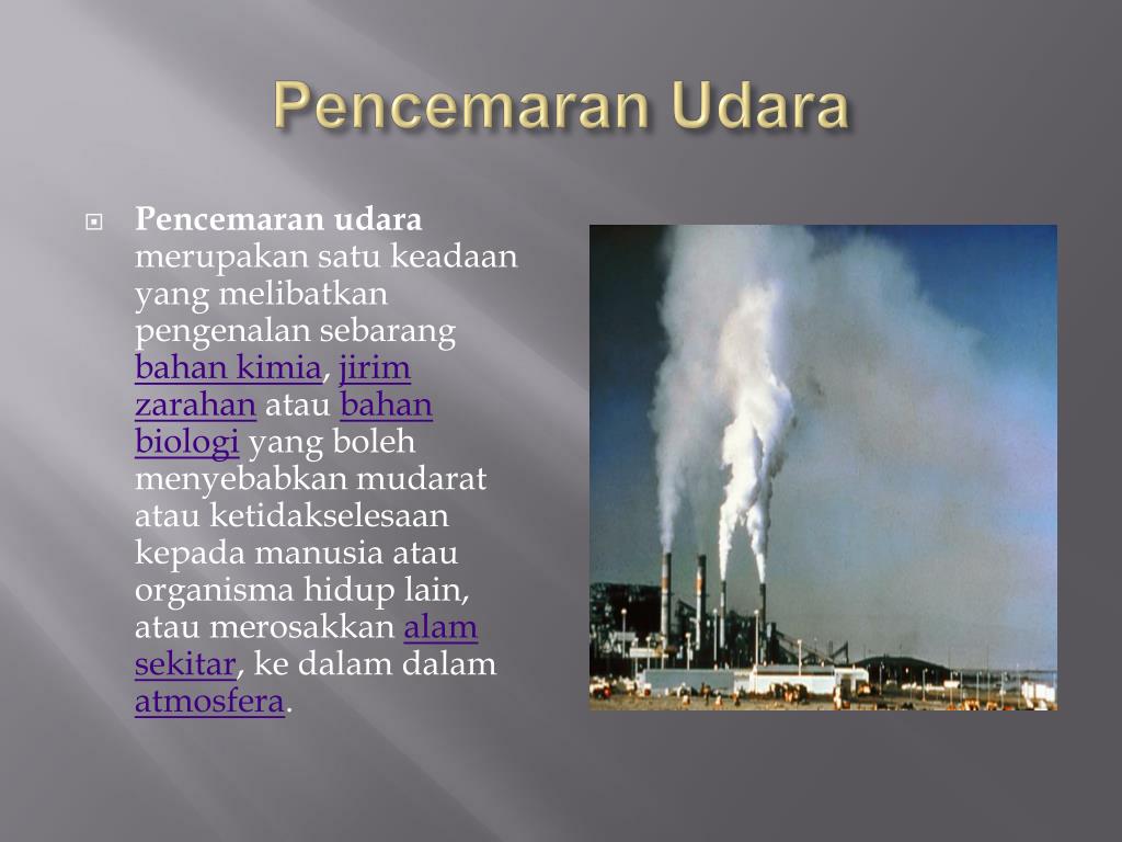 faktor faktor pencemaran alam sekitar