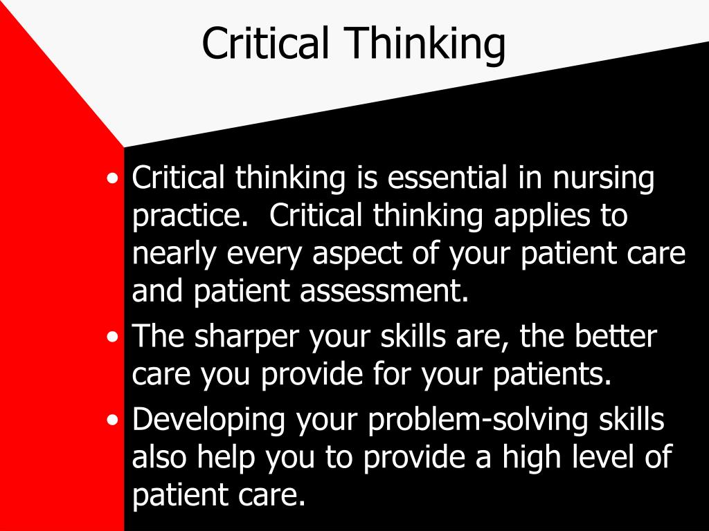 critical thinking meaning nursing