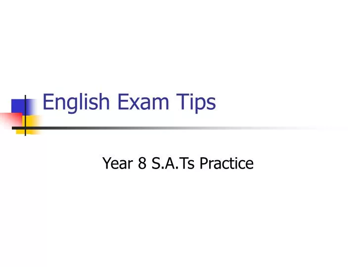 english exam tips n.
