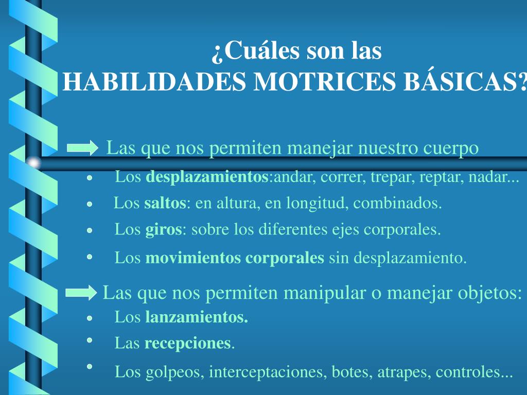 PPT - LAS HABILIDADES MOTRICES BÁSICAS PowerPoint Presentation, free  download - ID:924668