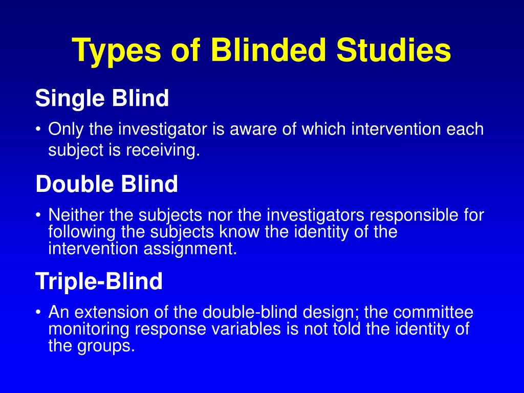 blind study in research