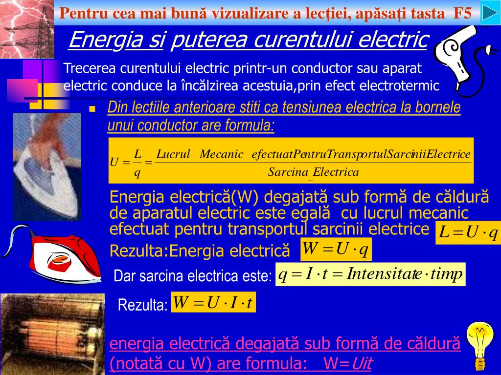 PPT - Ener g ia si p uterea curentului electric PowerPoint Presentation -  ID:926091