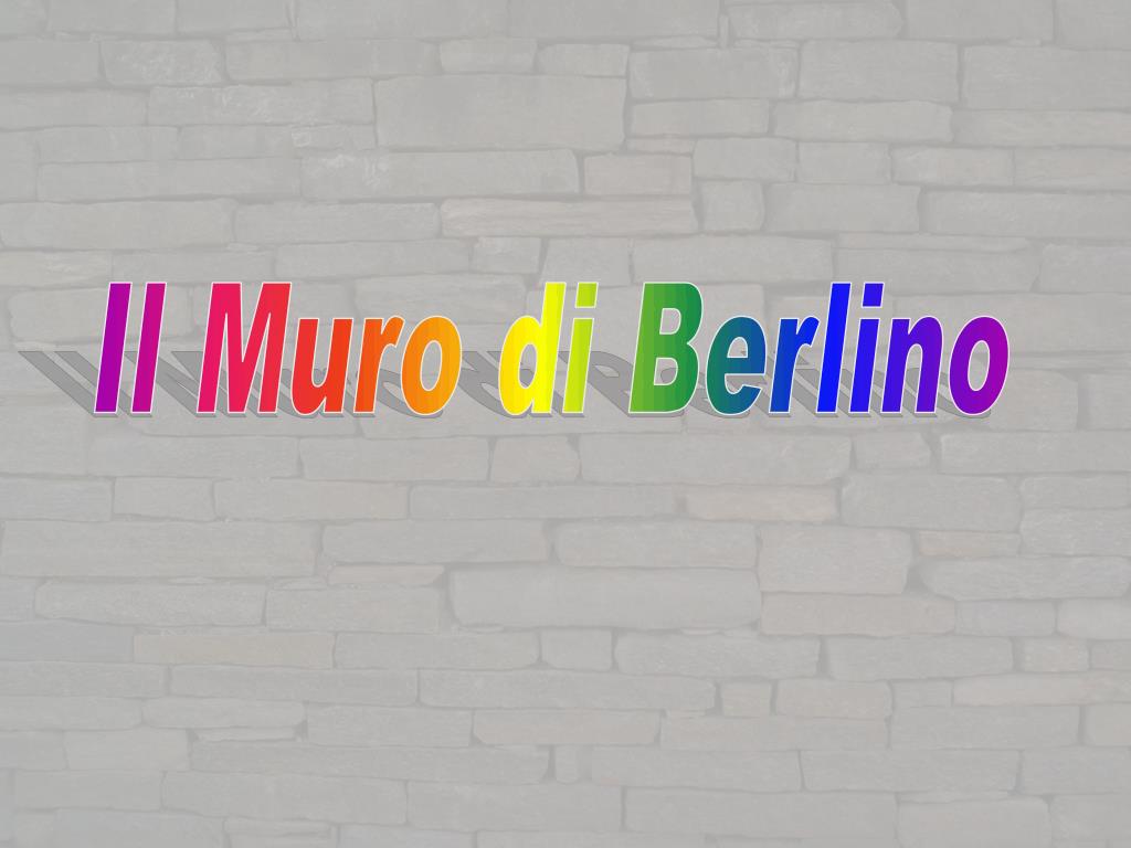 erezione muro di berlino quando y