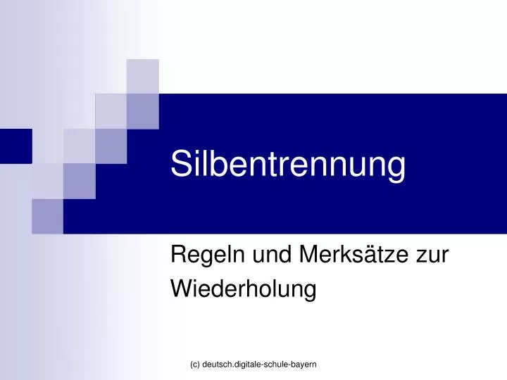 Ppt Silbentrennung Powerpoint Presentation Free Download Id 927727