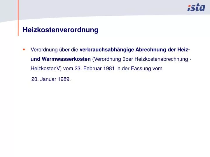PPT Heizkostenverordnung PowerPoint Presentation, free download ID