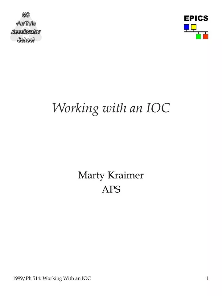 working with an ioc n.