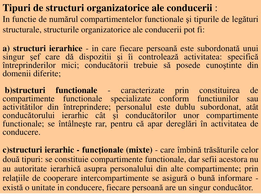 PPT - ORGANIZAREA STRUCTURALĂ PowerPoint Presentation, free download -  ID:929917