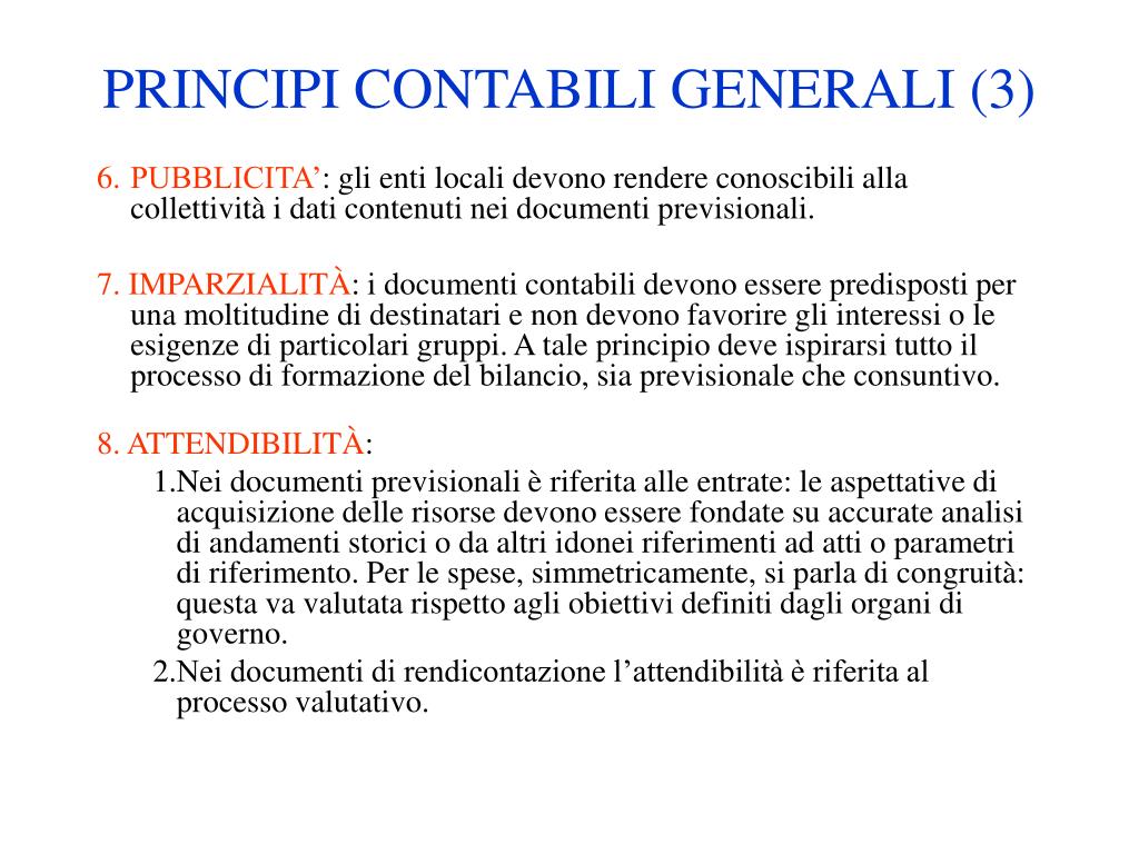 Ordinamento Finanziario E Contabile Degli Enti Locali PPT - PRINCIPI DI CONTABILITA’ DEGLI ENTI LOCALI PowerPoint