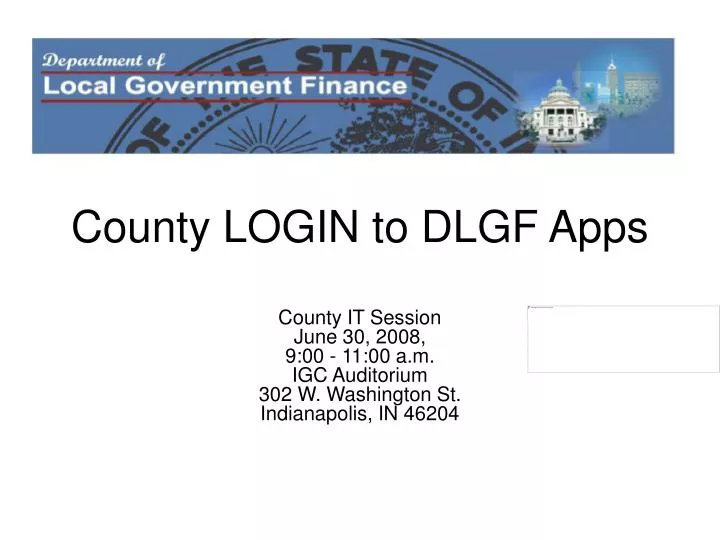 county login to dlgf apps n.