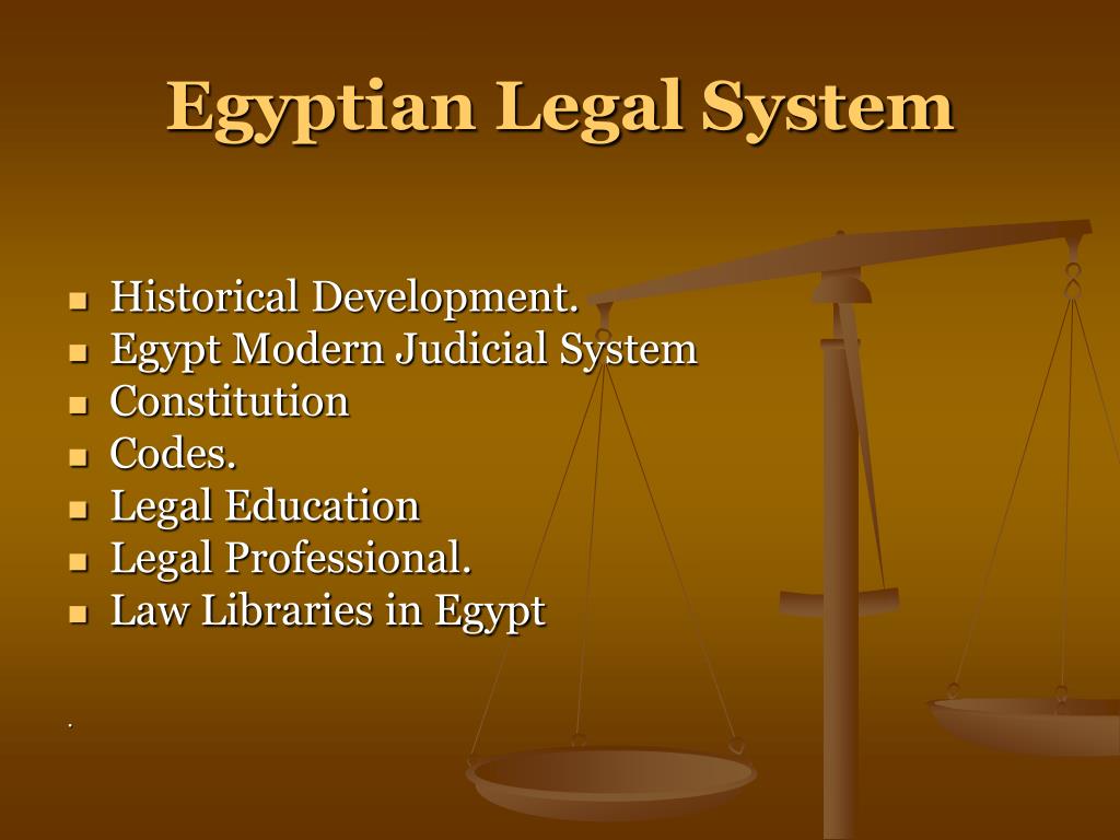 Ppt The Egyptian Legal System Presented By Hind Al Helaly Auc Law Library Cataloger