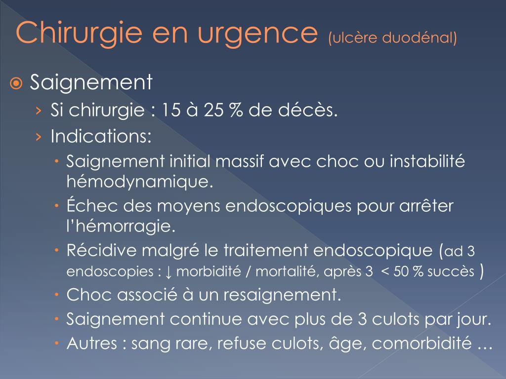 PPT - Maladie Peptique et Chirurgie PowerPoint Presentation, free ...