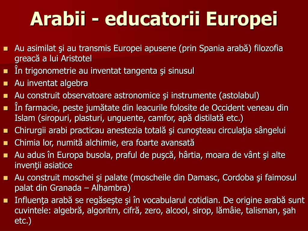 PPT - Lumea arabă PowerPoint Presentation, free download - ID:935818