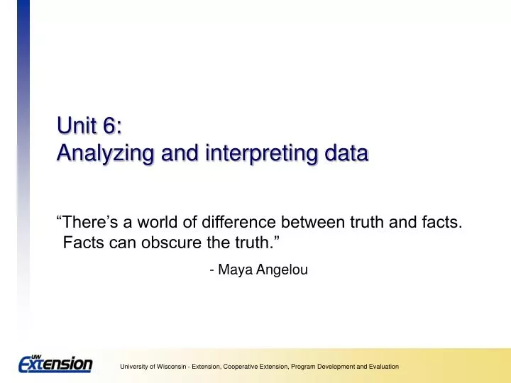 unit 6 analyzing and interpreting data n.