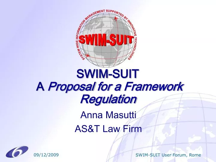swim suit a proposal for a framework regulation n.