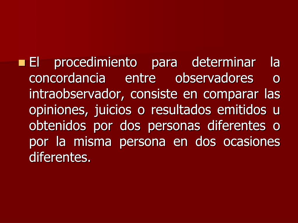 PPT - Medición de la concordancia PowerPoint Presentation, free download -  ID:936928