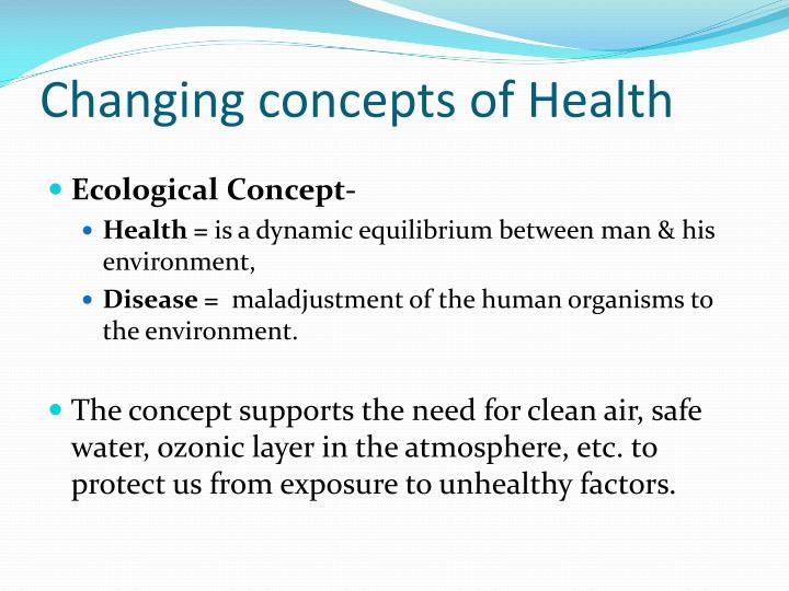 concepts of health concepts of health