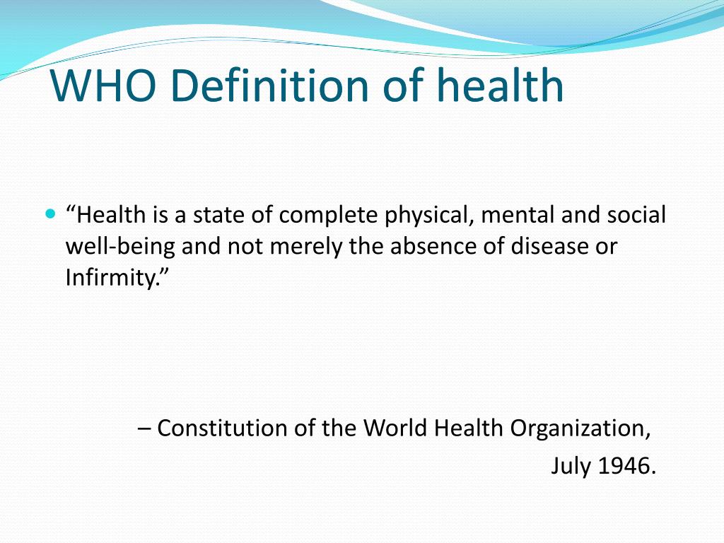 presentation health definition