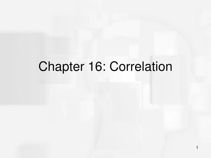 chapter 16 correlation n.