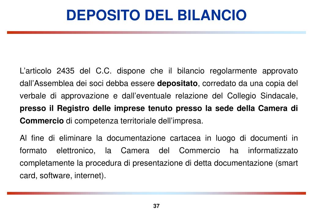 PPT DALLA SITUAZIONE CONTABILE ALL’ANALISI DEL BILANCIO DI ESERCIZIO