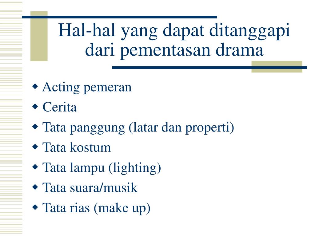 PPT Menanggapi pementasan drama PowerPoint Presentation, free