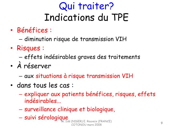 Protocole Post Exposition – TPE Urgence VIH – FBRYU