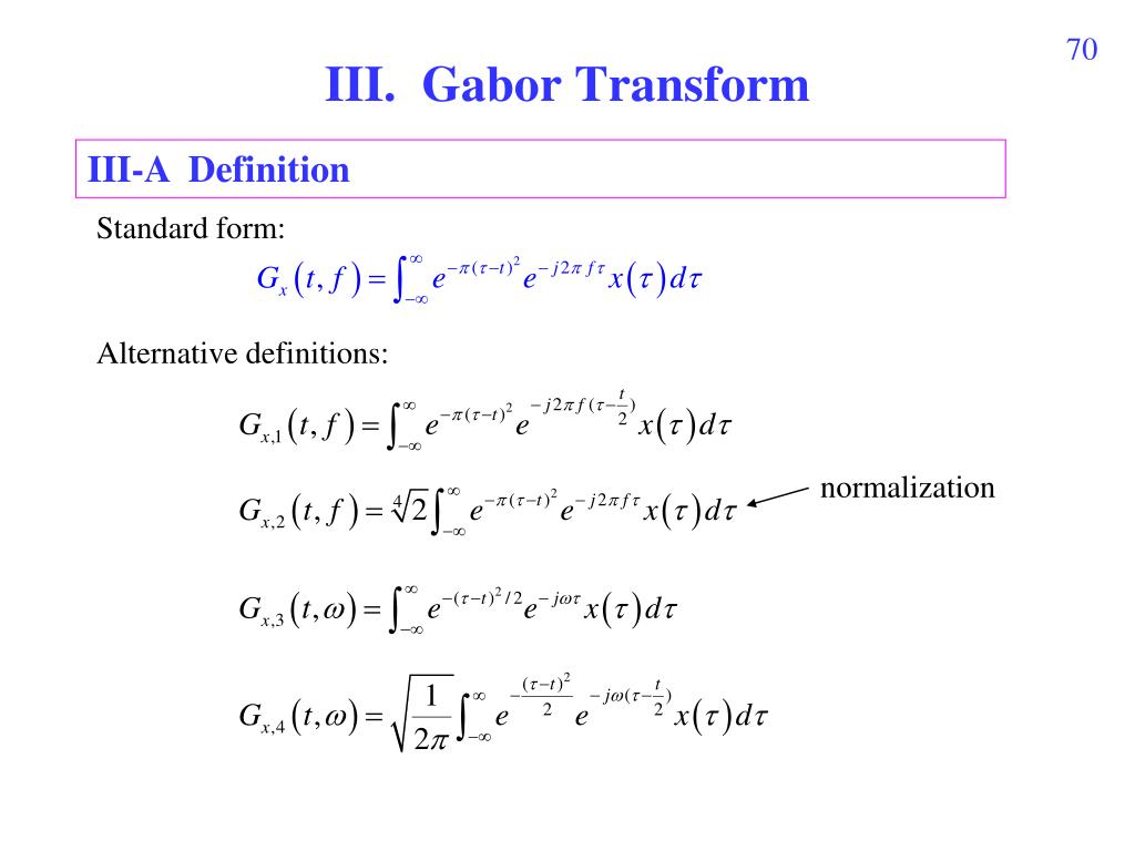 PPT - III. Gabor PowerPoint Presentation, free download - ID:940784