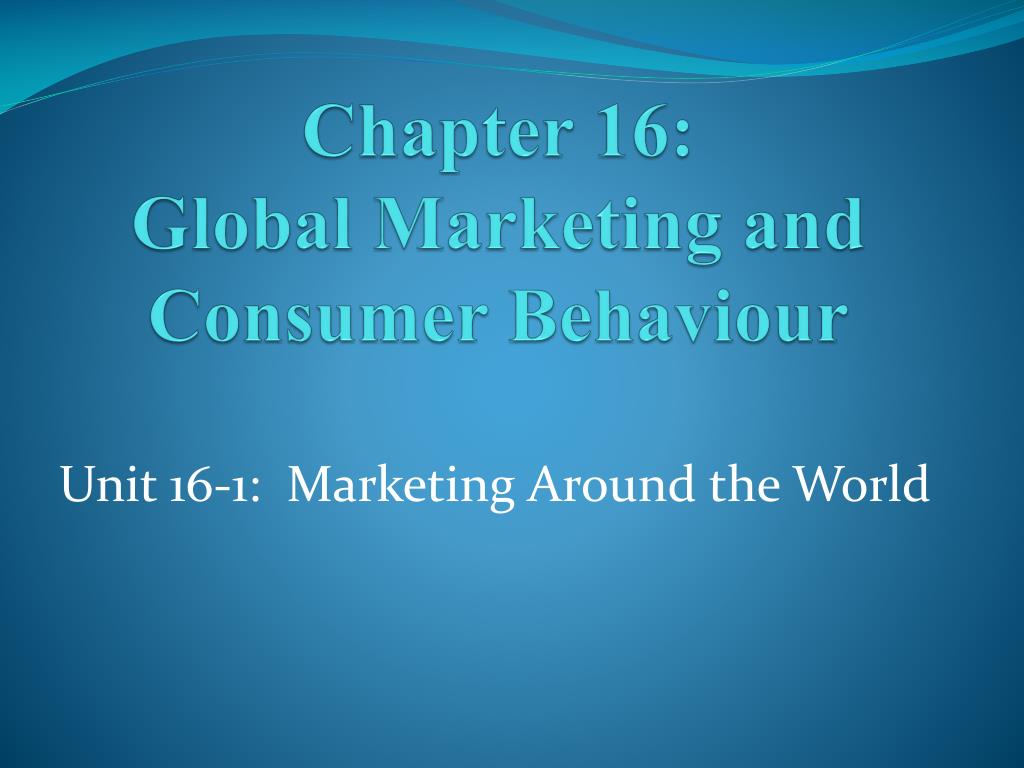 summary of global marketing