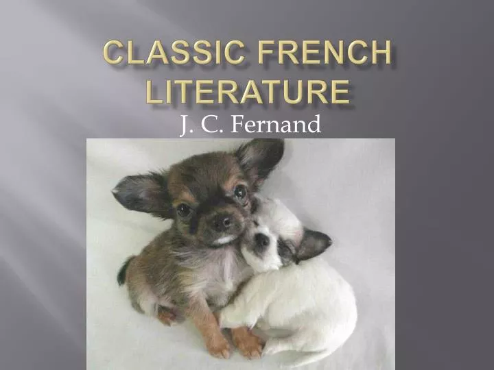 classic french literature n.