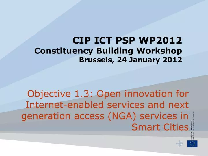 cip ict psp wp2012 constituency building workshop brussels 24 january 2012 n.