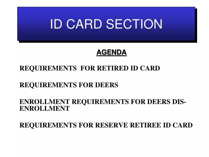 Id Card Ppt