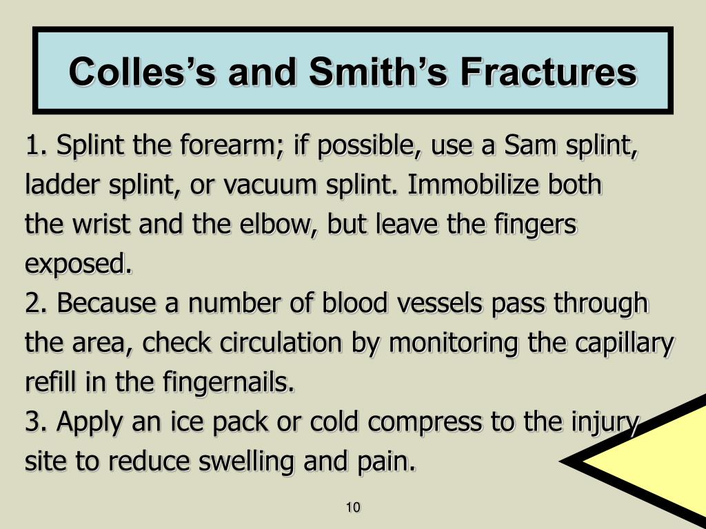 colles vs smith fracture mnenomics