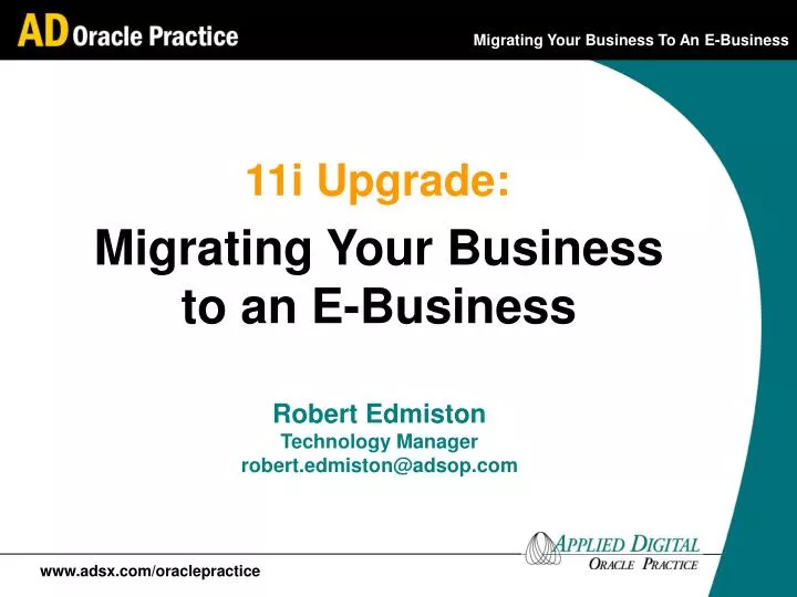 migrating your business to an e business n.