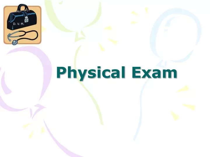 physical exam n.