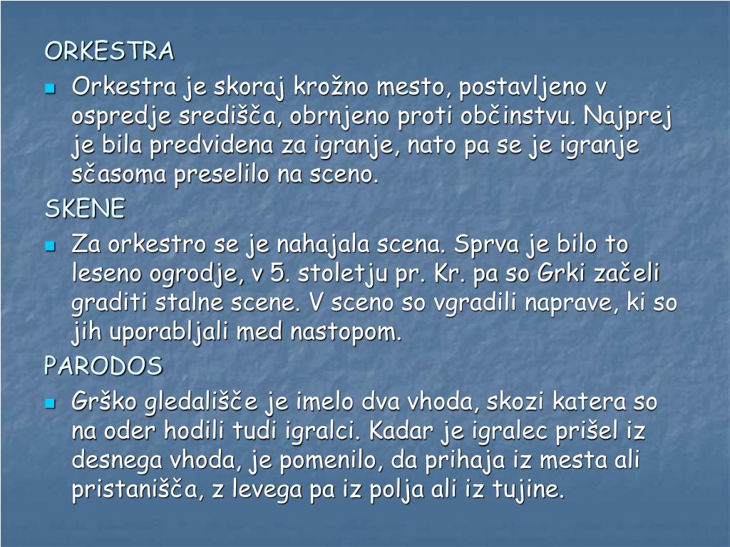 PPT - GRŠKA DRAMATIKA IN GLEDALIŠČE PowerPoint Presentation, free download  - ID:948757