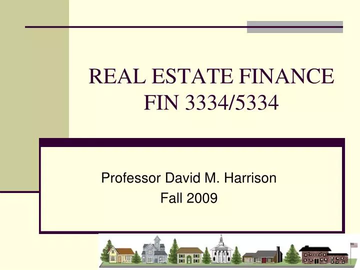 real estate finance fin 3334 5334 n.