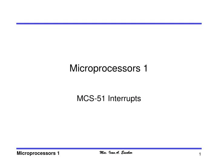 microprocessors 1 n.