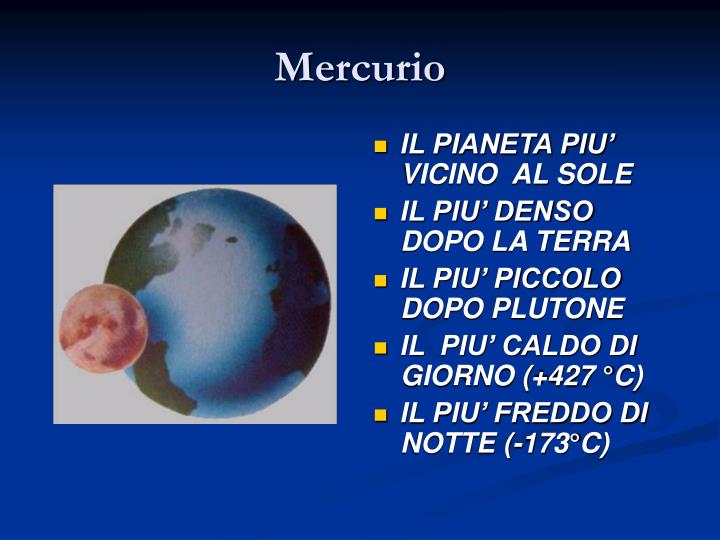 Quanto Dura Un Anno Su Mercurio PPT - Corso di Astronomia PowerPoint Presentation - ID:951458