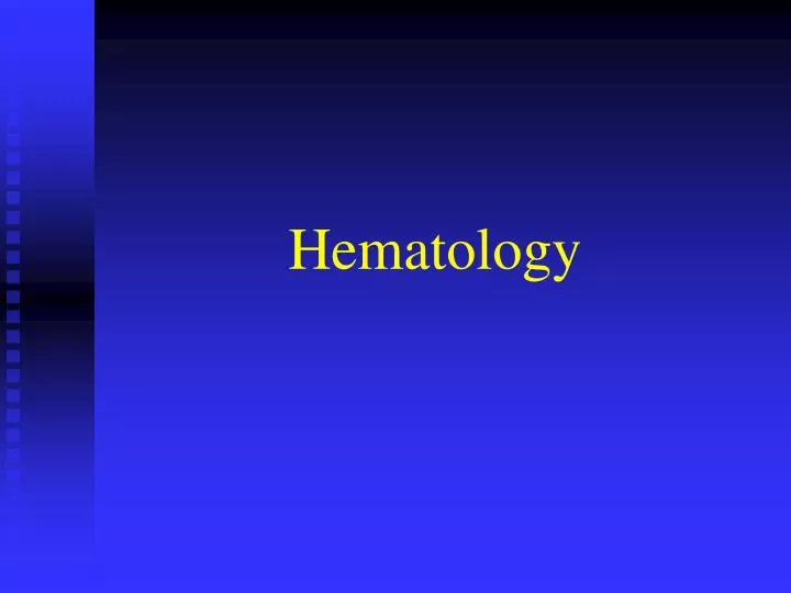 hematology n.