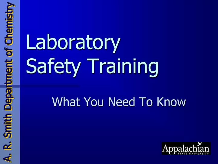 PPT Laboratory Safety Training PowerPoint Presentation, free download