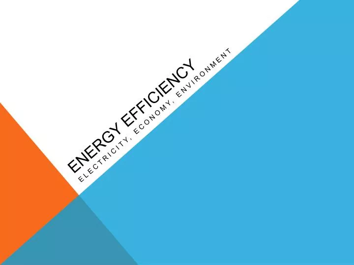 energy efficiency n.