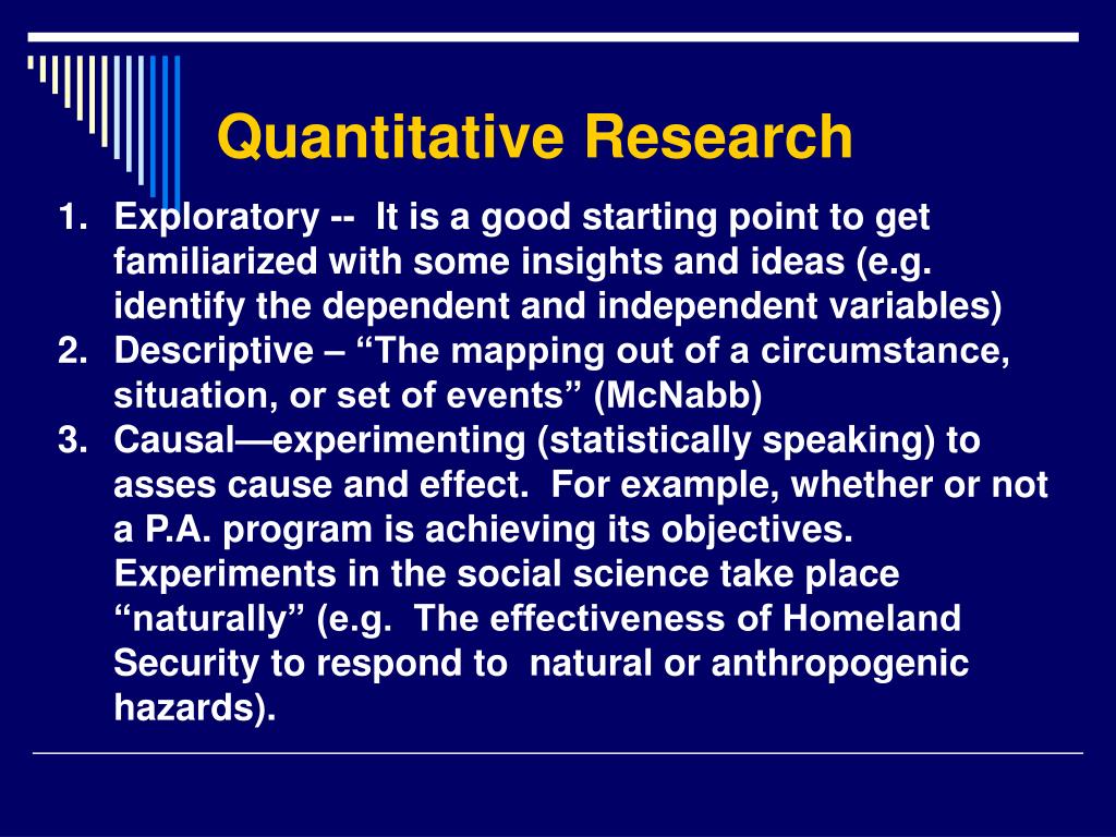 quantitative research design types ppt