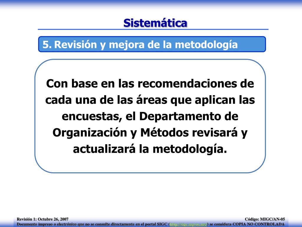 PPT - Sistema Institucional de Gestión de la Calidad Metodología para ...