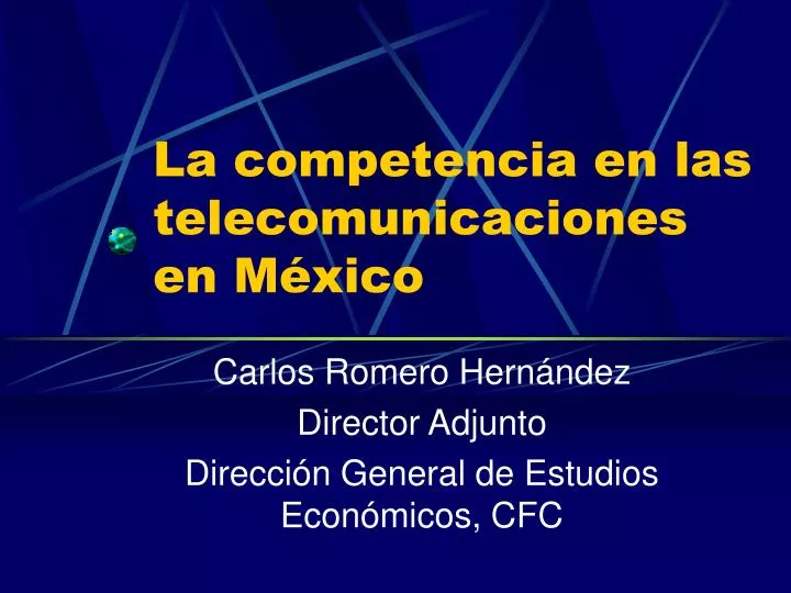 Competencia en Telecomunicaciones en México