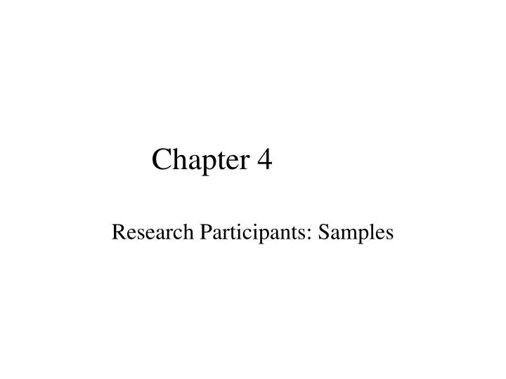research chapter 4 ppt