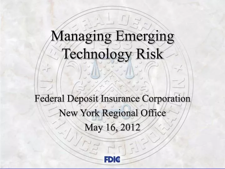 managing emerging technology risk n.