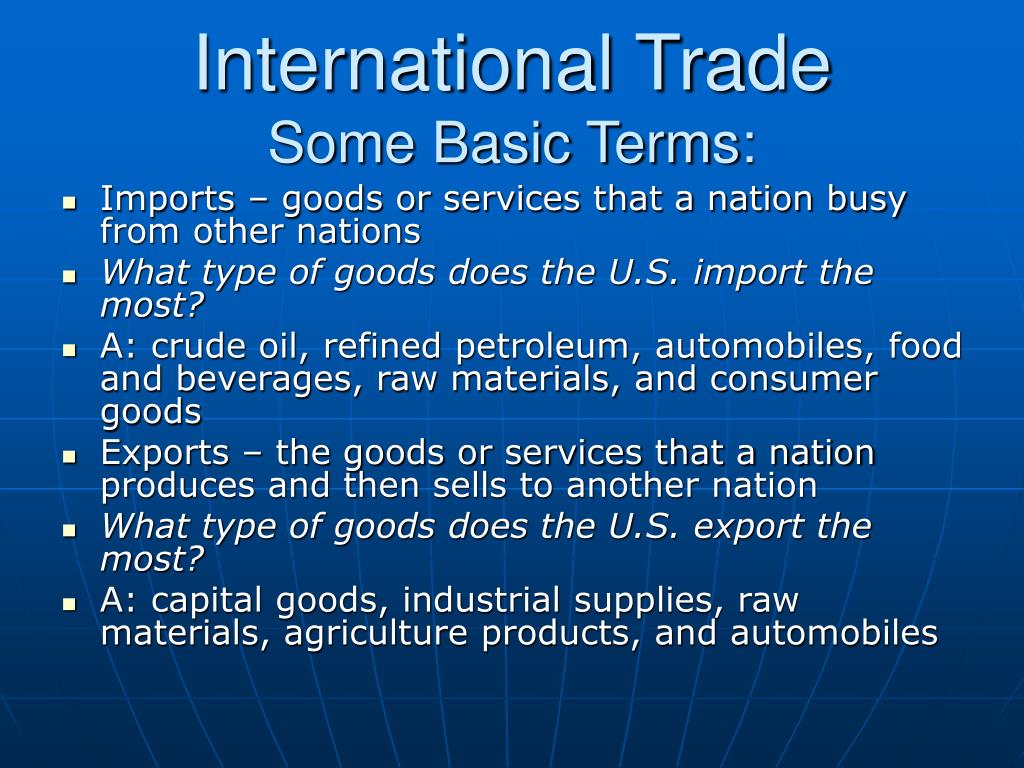 International Trade Definition With Overview And Examples Riset
